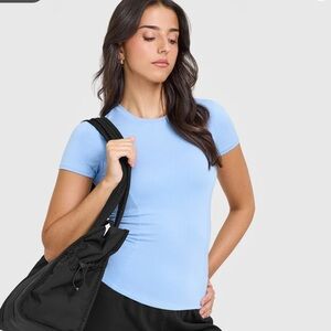 Oner Active Powdere Blue Women's Mellow Soft Short Sleeve Tee Size XS